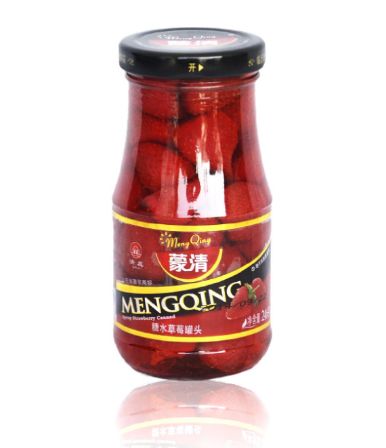山东临沂清甜食品公司蒙清牌草莓罐头胭脂红超标