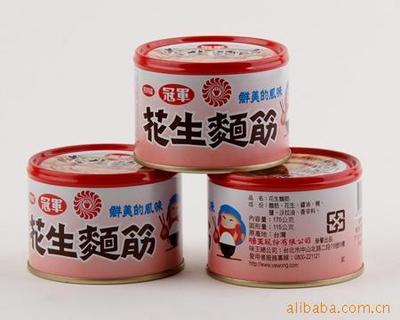 【台湾特产、冠军花生面筋、特美食】价格,厂家,图片,罐头食品-1024商务网