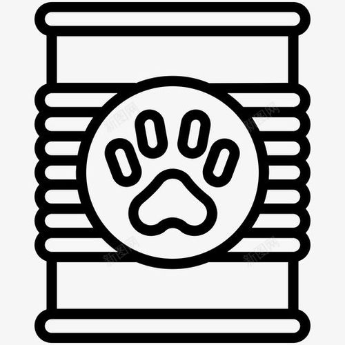 猫粮罐头食品蛴螬图标 设计图片 免费下载 页面网页 平面电商 创意素材 猫鼬图标